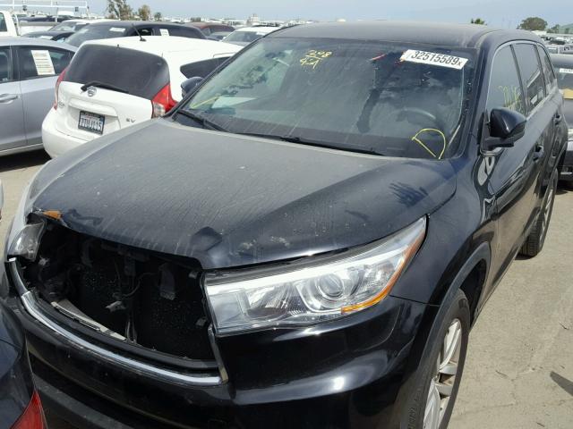 5TDZKRFH1FS066873 - 2015 TOYOTA HIGHLANDER BLUE photo 2