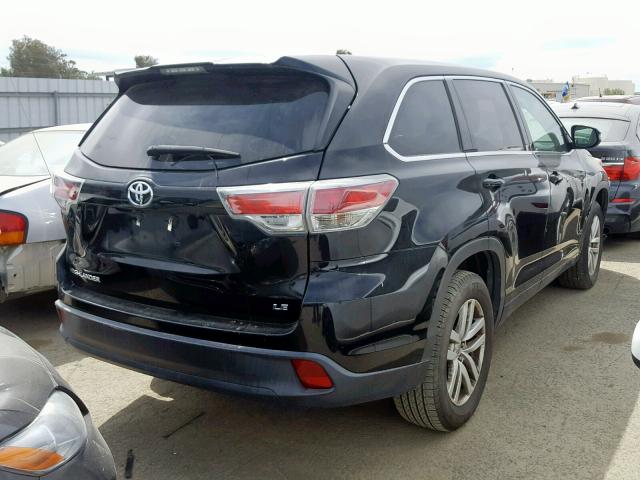5TDZKRFH1FS066873 - 2015 TOYOTA HIGHLANDER BLUE photo 4