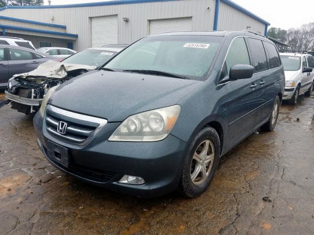 5FNRL38876B027927 - 2006 HONDA ODYSSEY TOURING  photo 2