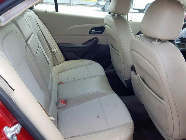1G11D5RR8DF107820 - 2013 CHEVROLET MALIBU 1LT 红色 照片 6