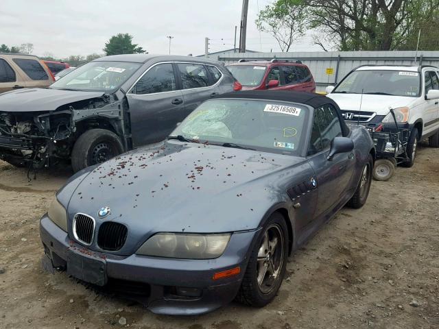 4USCH9347YLG02331 - 2000 BMW Z3 2.3 BLUE photo 2