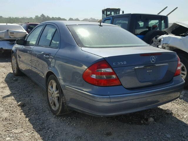 WDBUF56JX6A842956 - 2006 MERCEDES-BENZ E 350 BLUE photo 3