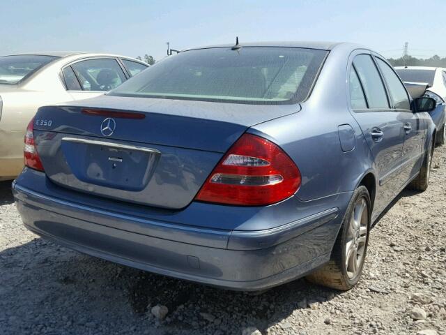 WDBUF56JX6A842956 - 2006 MERCEDES-BENZ E 350 BLUE photo 4