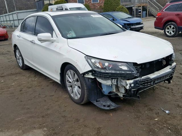 1HGCR3F84DA018665 - 2013 HONDA ACCORD EXL WHITE photo 1