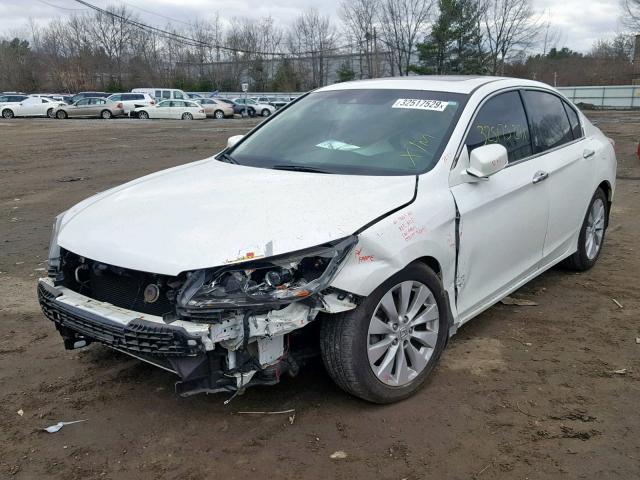 1HGCR3F84DA018665 - 2013 HONDA ACCORD EXL WHITE photo 2