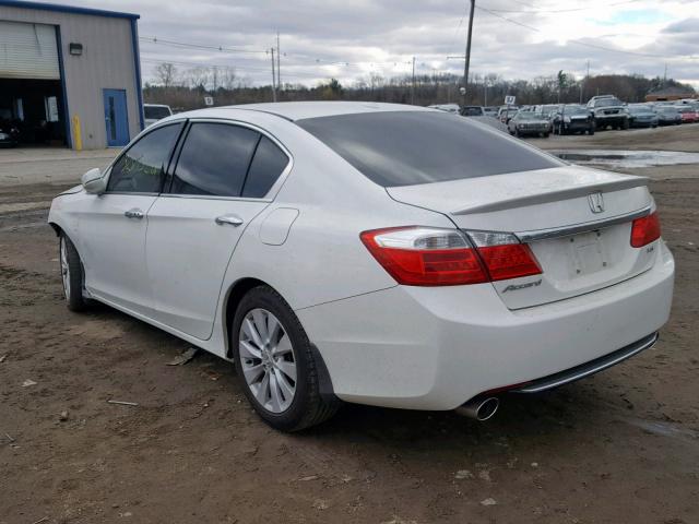 1HGCR3F84DA018665 - 2013 HONDA ACCORD EXL WHITE photo 3