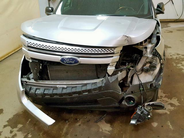 1FMHK8D89CGA43996 - 2012 FORD EXPLORER X SILVER photo 7