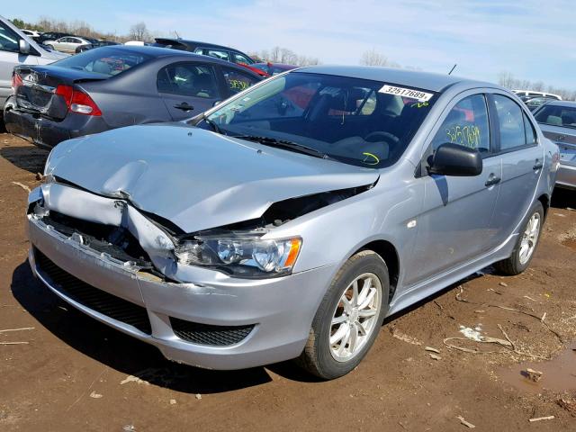 JA32U1FU9AU007535 - 2010 MITSUBISHI LANCER DE SILVER photo 2