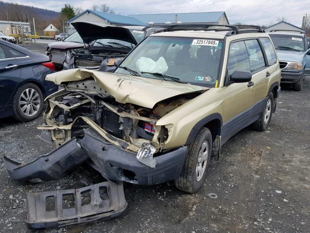 JF1SF63511H737251 - 2001 SUBARU FORESTER L GOLD photo 2