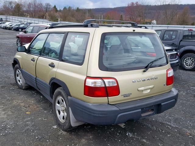 JF1SF63511H737251 - 2001 SUBARU FORESTER L GOLD photo 3