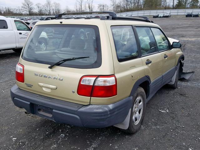 JF1SF63511H737251 - 2001 SUBARU FORESTER L GOLD photo 4