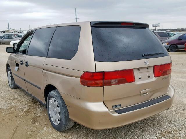 2HKRL1856YH555053 - 2000 HONDA ODYSSEY LX GOLD photo 3