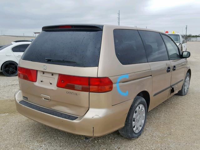 2HKRL1856YH555053 - 2000 HONDA ODYSSEY LX GOLD photo 4