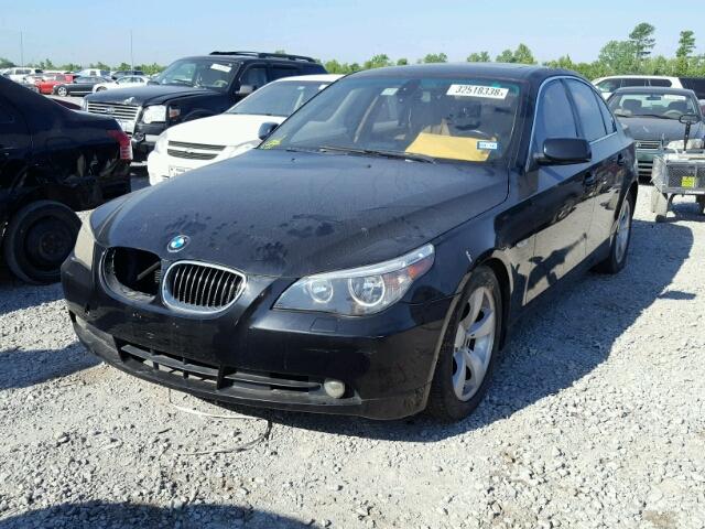 WBANE53577CY07228 - 2007 BMW 525 I BLACK photo 2