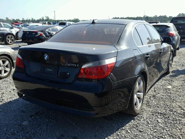 WBANE53577CY07228 - 2007 BMW 525 I BLACK photo 4