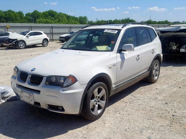 WBXPA93426WG84754 - 2006 BMW X3 3.0I WHITE photo 2