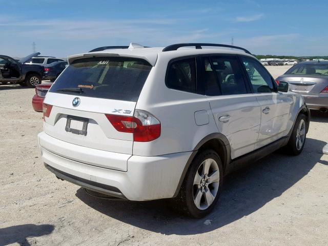 WBXPA93426WG84754 - 2006 BMW X3 3.0I WHITE photo 4