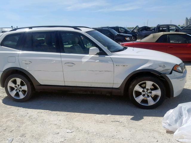 WBXPA93426WG84754 - 2006 BMW X3 3.0I WHITE photo 9