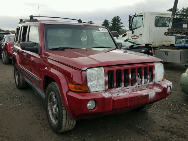 1J8HG48K96C195415 - 2006 JEEP COMMANDER MAROON photo 1