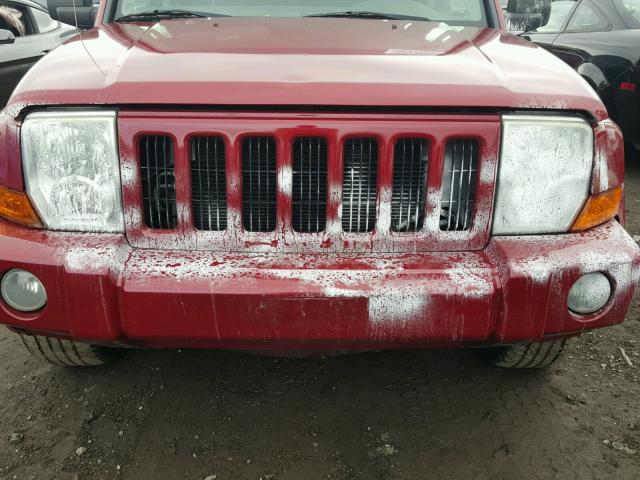 1J8HG48K96C195415 - 2006 JEEP COMMANDER MAROON photo 10