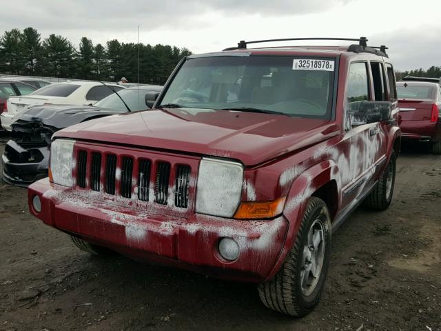 1J8HG48K96C195415 - 2006 JEEP COMMANDER MAROON photo 2