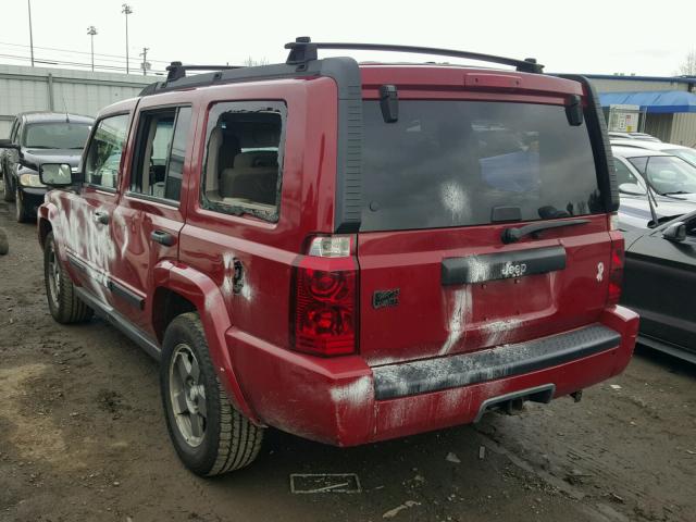 1J8HG48K96C195415 - 2006 JEEP COMMANDER MAROON photo 3