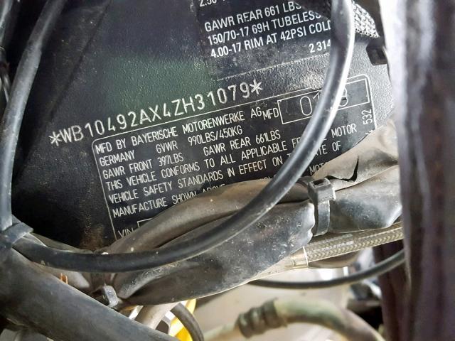 WB10492AX4ZH31079 - 2004 BMW R1150 GS A SILVER photo 10