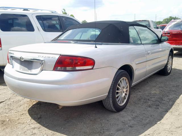 1C3EL55R06N183112 - 2006 CHRYSLER SEBRING TO SILVER photo 4