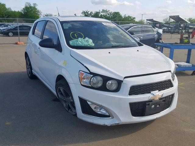 1G1JG6SB1D4253630 - 2013 CHEVROLET SONIC RS WHITE photo 1