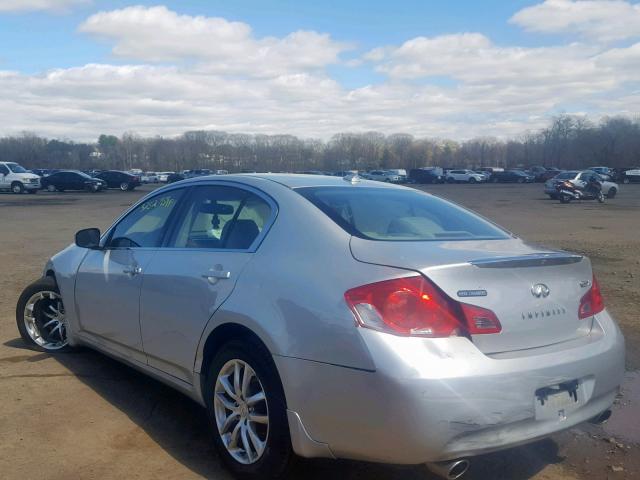 JNKCV61F59M360227 - 2009 INFINITI G37 SILVER photo 3