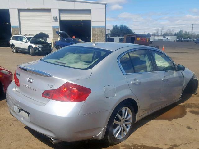 JNKCV61F59M360227 - 2009 INFINITI G37 SILVER photo 4