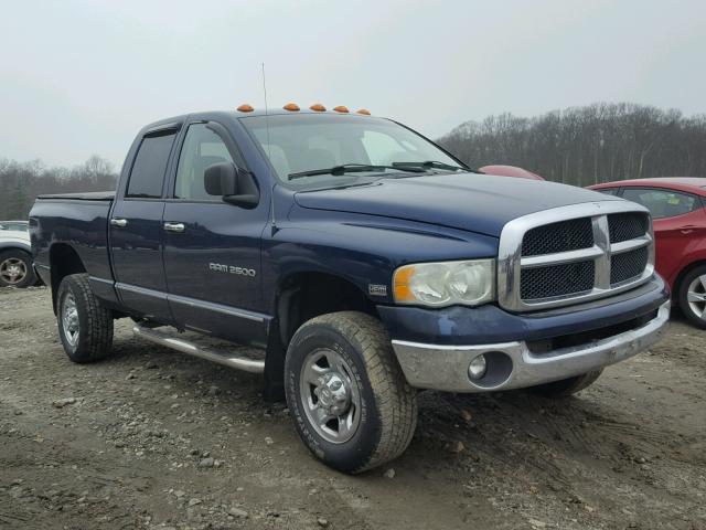 3D7KU28DX3G793698 - 2003 DODGE RAM 2500 S BLUE photo 1