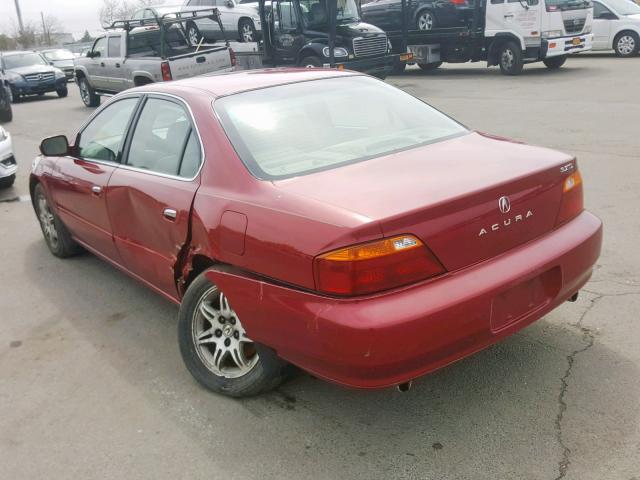 19UUA56611A012145 - 2001 ACURA 3.2TL RED photo 3