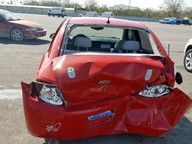 1G1AT58H697187082 - 2009 CHEVROLET COBALT LT RED photo 10