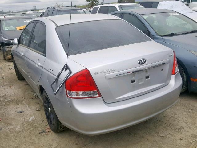 KNAFE222795663892 - 2009 KIA SPECTRA EX SILVER photo 3