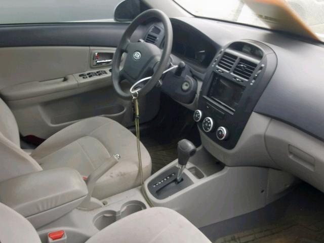 KNAFE222795663892 - 2009 KIA SPECTRA EX SILVER photo 5