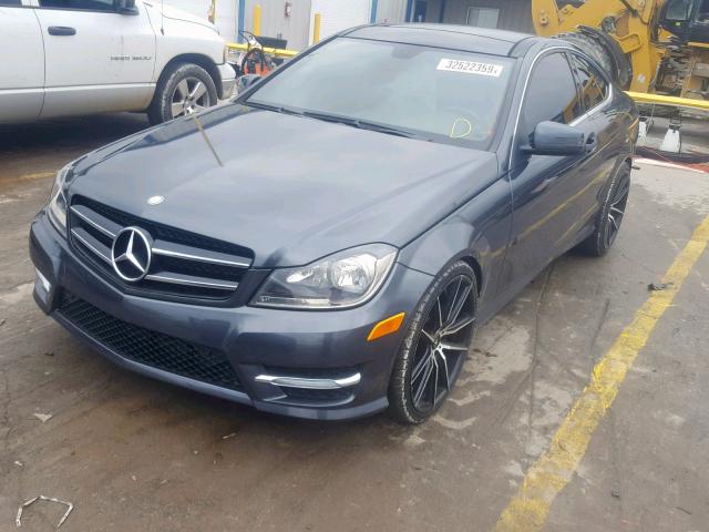 WDDGJ4HB1DG036937 - 2013 MERCEDES-BENZ C 250 CHARCOAL photo 2