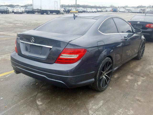 WDDGJ4HB1DG036937 - 2013 MERCEDES-BENZ C 250 CHARCOAL photo 4