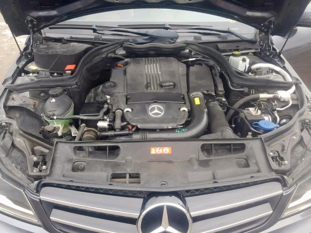 WDDGJ4HB1DG036937 - 2013 MERCEDES-BENZ C 250 CHARCOAL photo 7