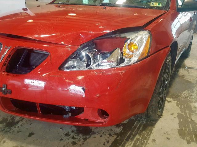 1G2ZH558564141048 - 2006 PONTIAC G6 GT RED photo 9