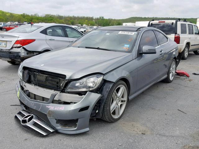 WDDGJ4HB3DF945946 - 2013 MERCEDES-BENZ C 250 SILVER photo 2