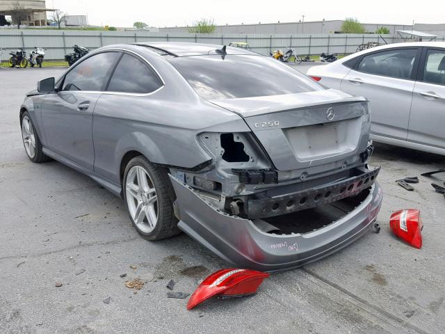 WDDGJ4HB3DF945946 - 2013 MERCEDES-BENZ C 250 SILVER photo 3