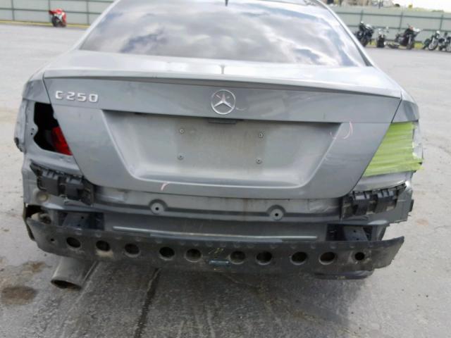 WDDGJ4HB3DF945946 - 2013 MERCEDES-BENZ C 250 SILVER photo 9