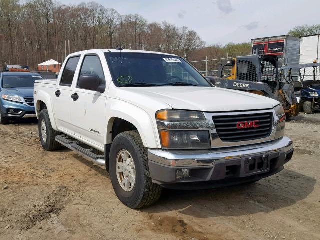 1GTDT136048180005 - 2004 GMC CANYON WHITE photo 1