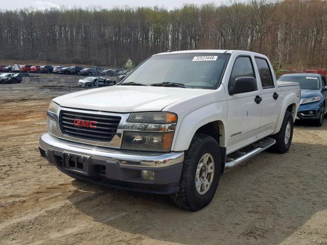 1GTDT136048180005 - 2004 GMC CANYON WHITE photo 2