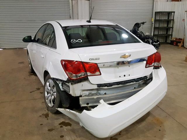 1G1PC5SH2C7275945 - 2012 CHEVROLET CRUZE LS WHITE photo 3