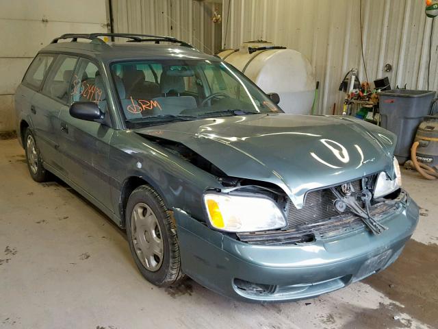 4S3BH635117305043 - 2001 SUBARU LEGACY L GREEN photo 1