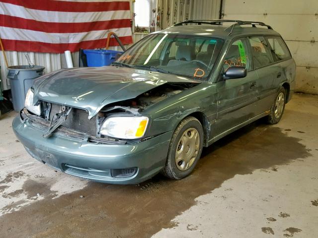 4S3BH635117305043 - 2001 SUBARU LEGACY L GREEN photo 2