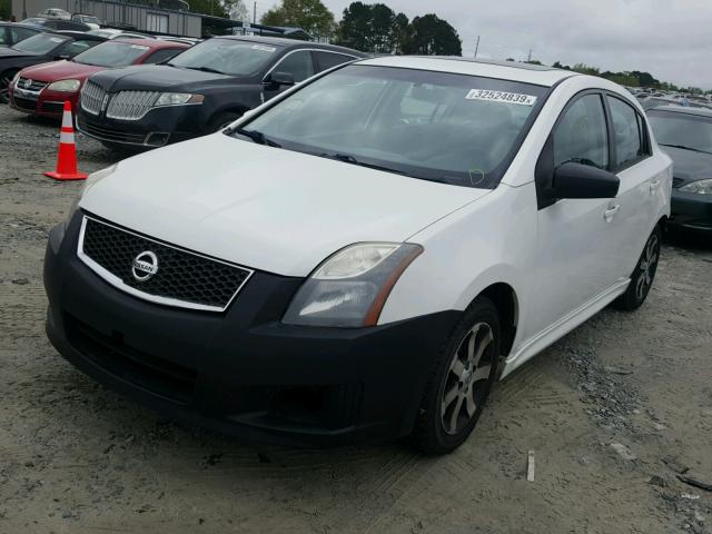 3N1AB6APXBL715681 - 2011 NISSAN SENTRA 2.0 WHITE photo 2