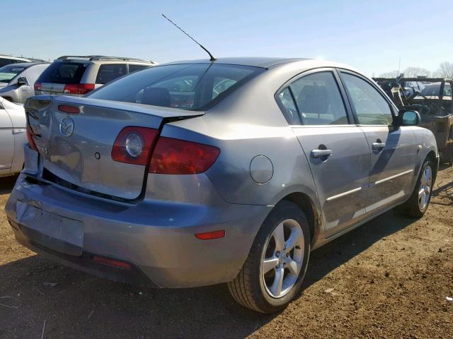 JM1BK32FX61496157 - 2006 MAZDA 3 I GRAY photo 4